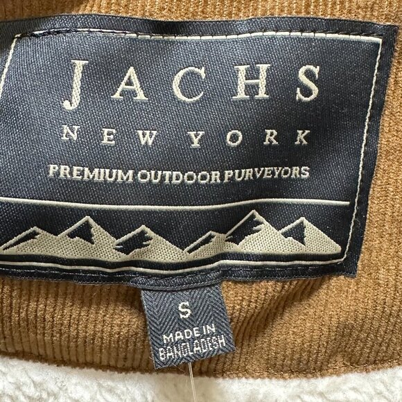 New Jachs New York Wool Blend Jacket Men's Size S Black Sherpa Lined Ragged - Picture 4 of 15